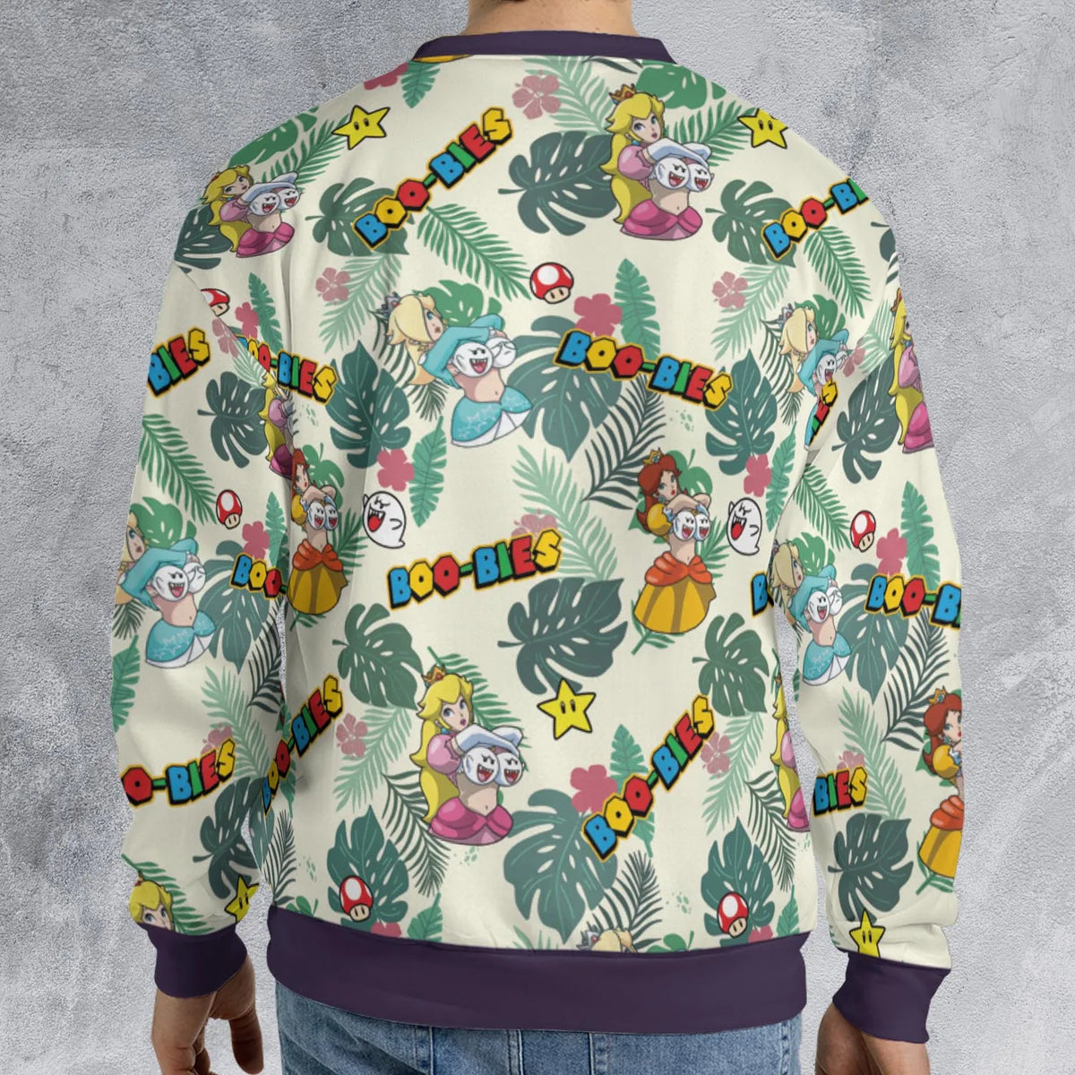Super Mario Boo-Bies Pattern All-over Print Sweatshirt