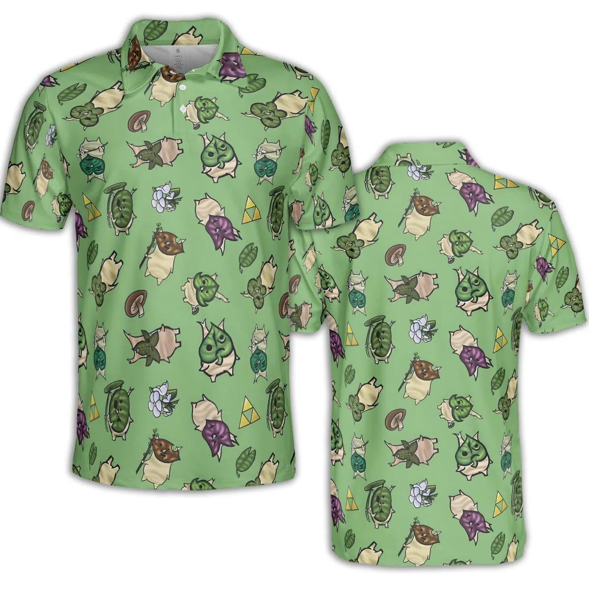 Korok Style The Legend of Zelda AOP Men/Women Polo Shirt