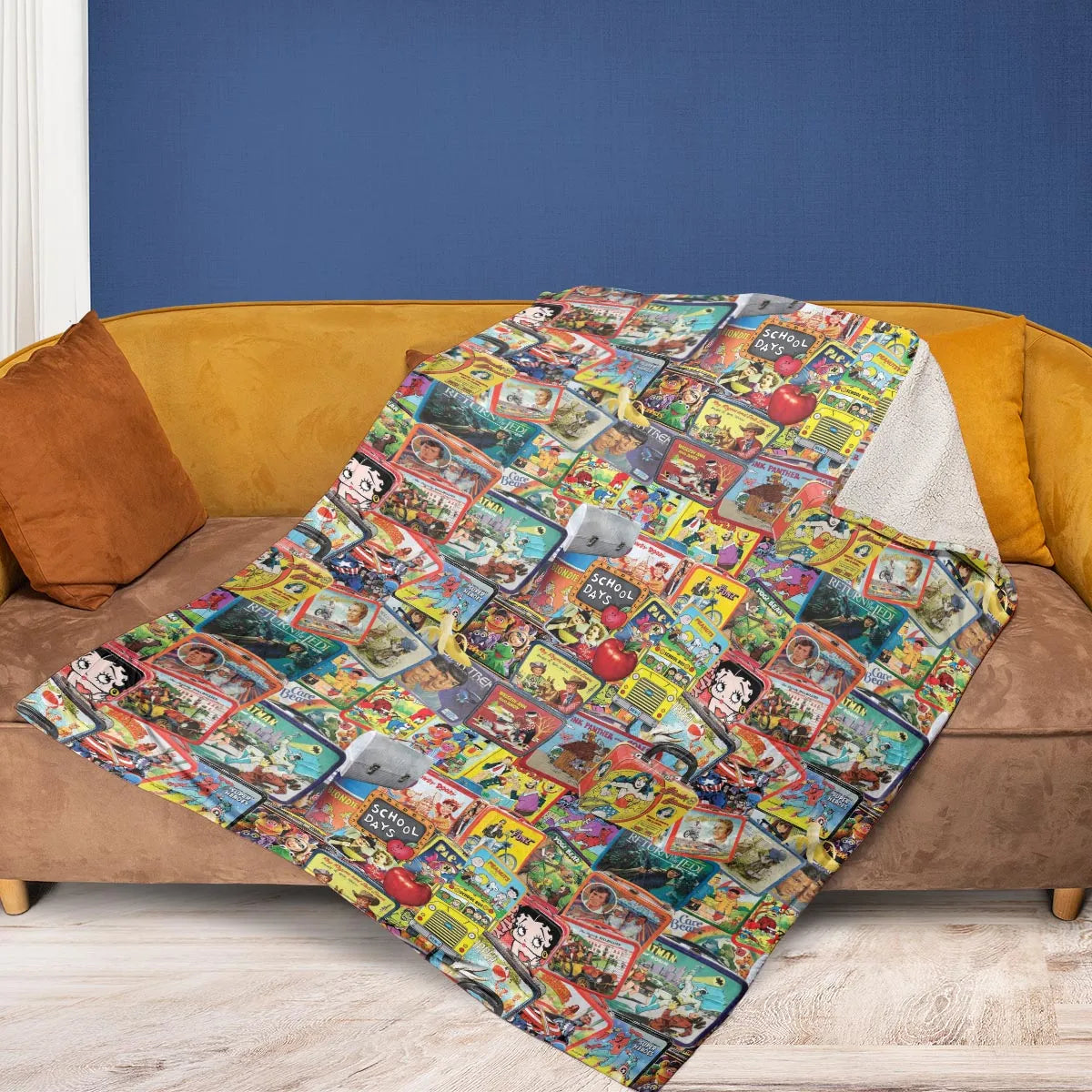 Retro Land TV Shows Fleece Blanket