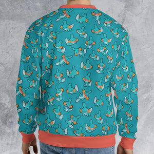 Cute Mudkips Pokemon All-over Print Sweatshirt