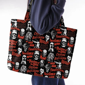 Monster Tiles Large Tote Bag