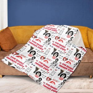 The Rocky Horror Picture Show Pattern Fleece Blanket