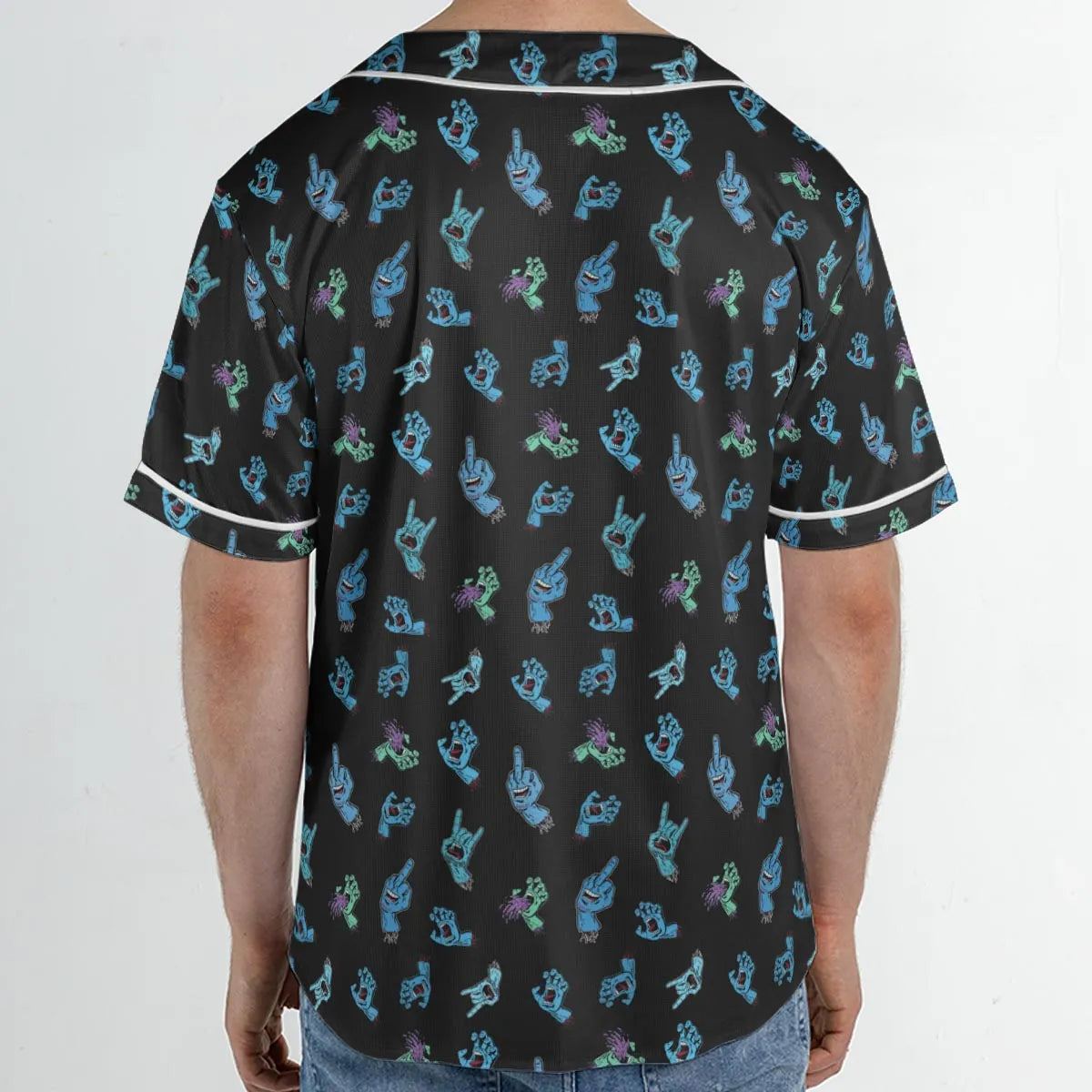 Santa Cruz Screaming Hand Unisex Baseball Jersey