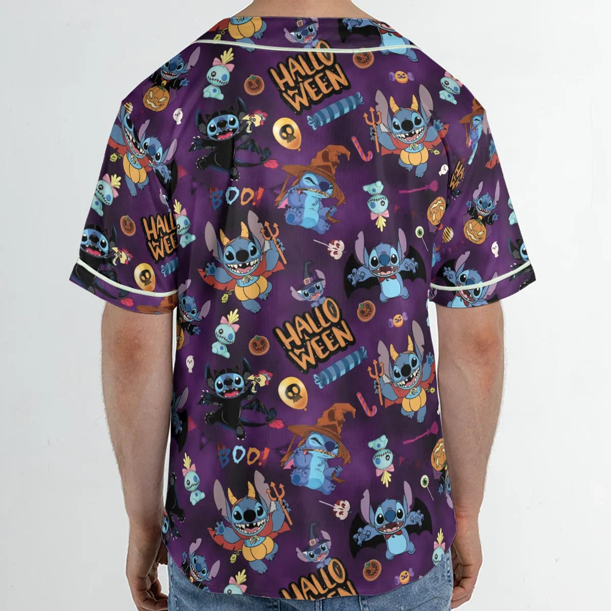 Spooky Stitch Unisex Baseball Jersey