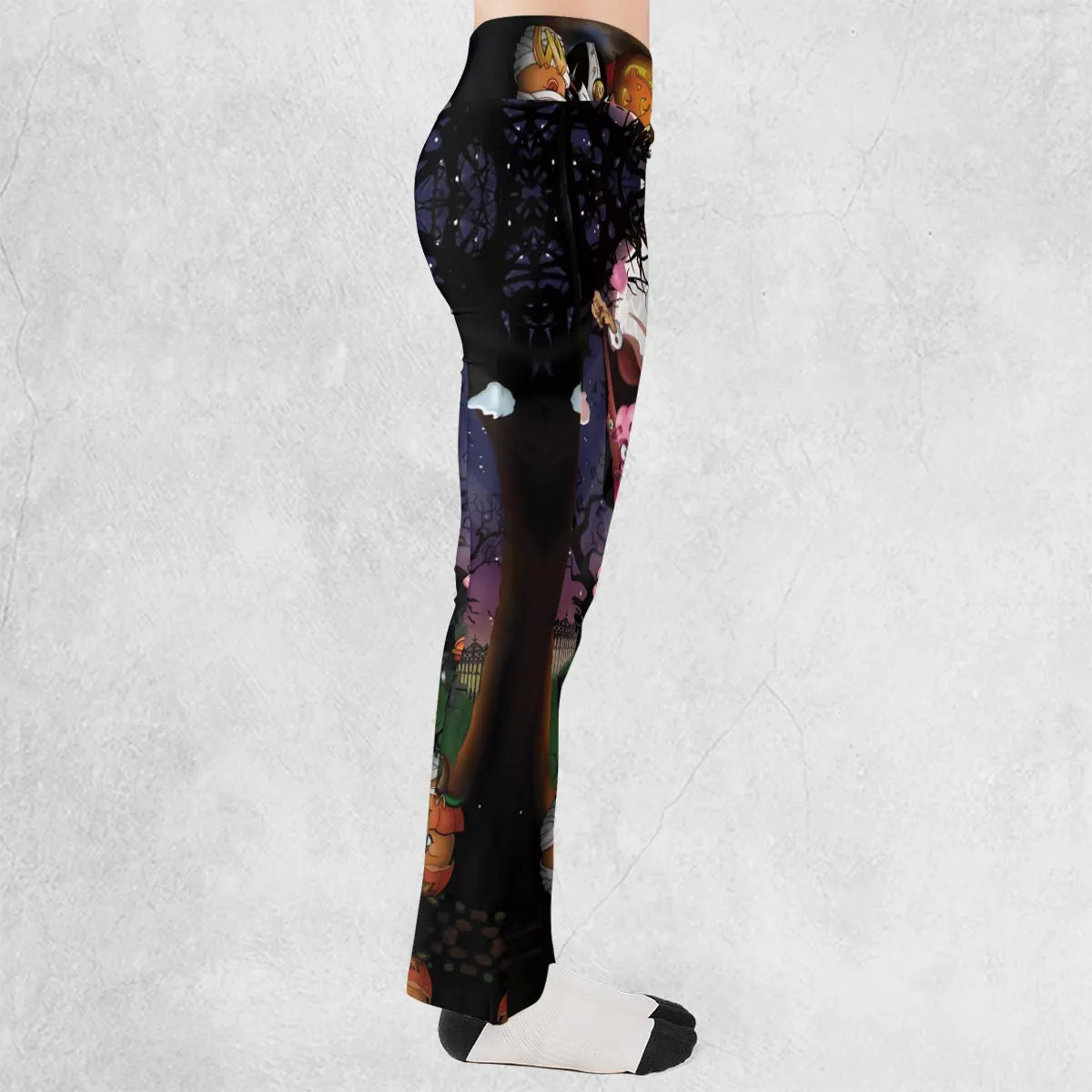 Halloween Food Mascot Themed Flare Leggings