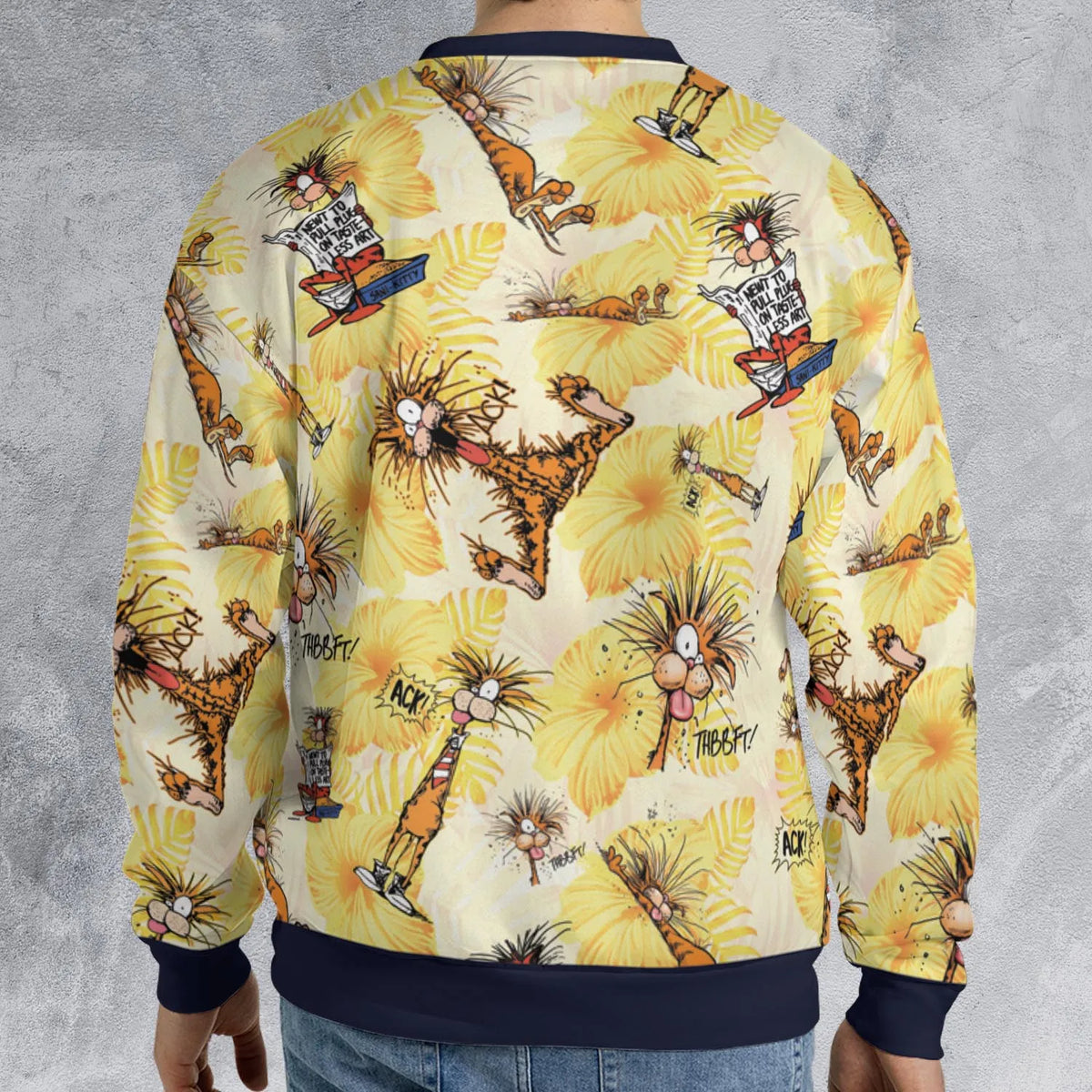 Bill The Cat Bloom County All-over Print Sweatshirt