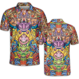 Monster Muppets The Muppets Characters AOP Men/Women Polo Shirt
