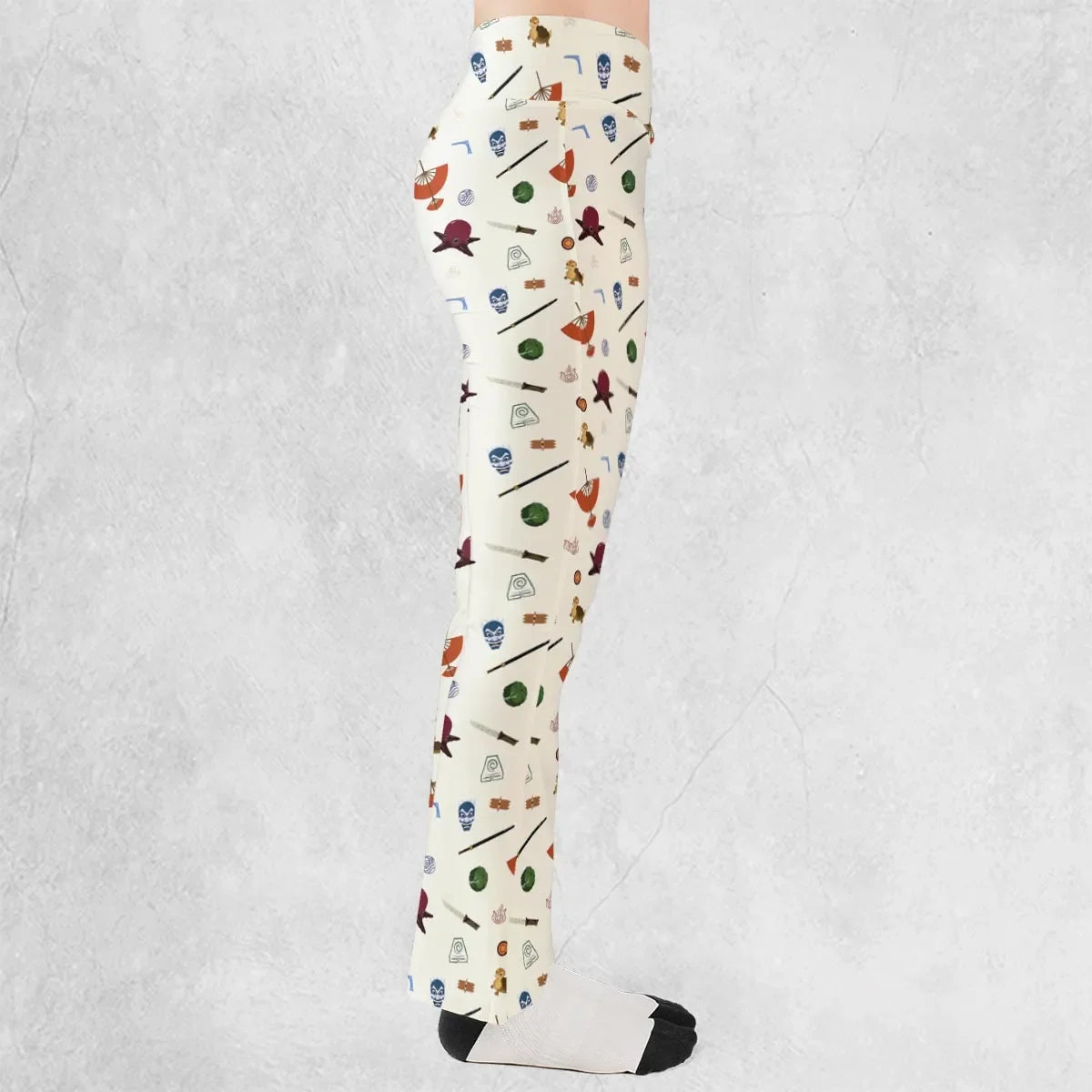 Avatar The Last Airbender Medley Pattern Flare Leggings