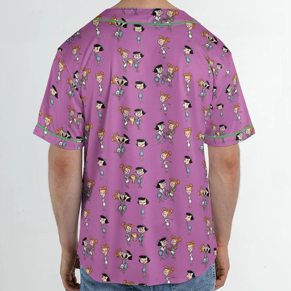 Wilma and Betty The Flintstones Unisex Baseball Jersey
