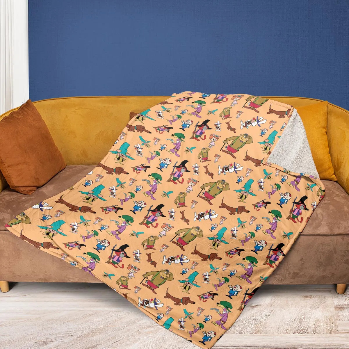 The Magilla Gorilla Show Characters Fleece Blanket