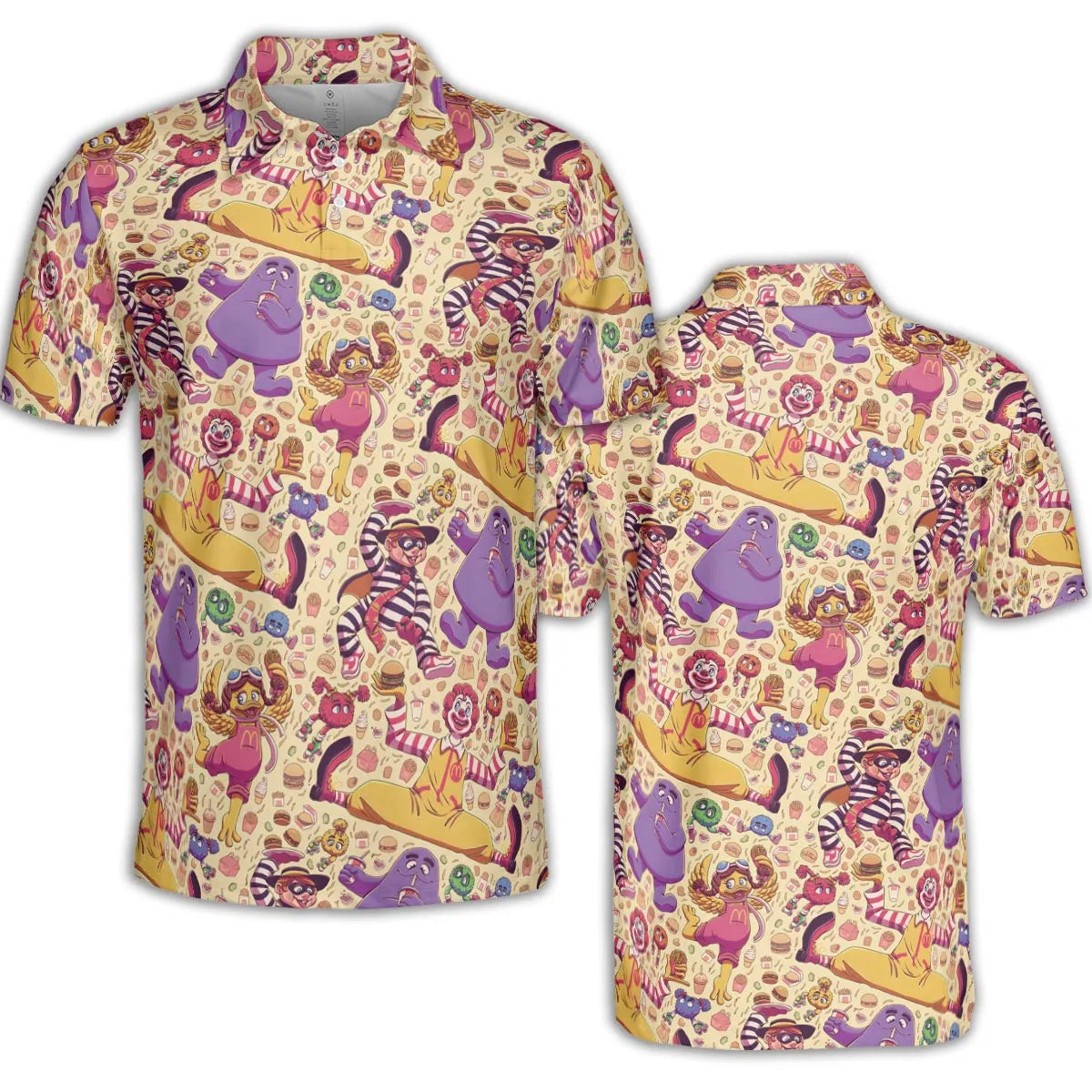 The McDonald's Gang AOP Men/Women Polo Shirt