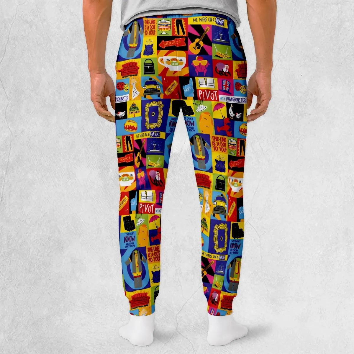 Iconic Friends Pattern Sweatpants