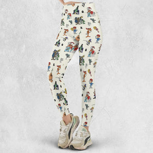 The Adventures of Rocky and Bullwinkle and Friends Characters Pattern Legging