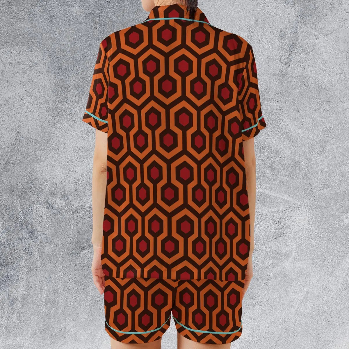 The Overlook Pattern The Shining Satin Short-Sleeve Pajamas Set