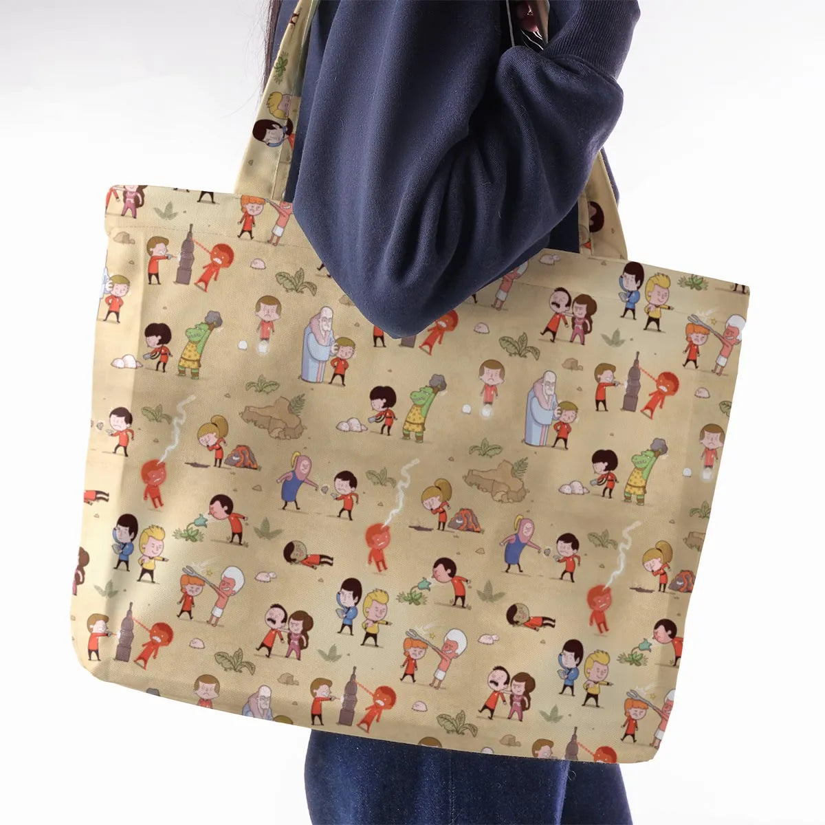Pyramid America Star Trek Characters Large Tote Bag
