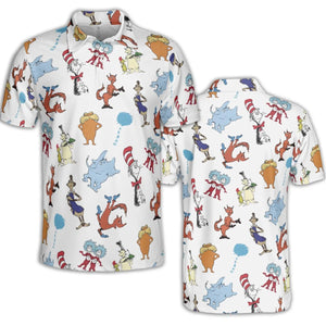 Seuss Swag Dr. Seuss AOP Men/Women Polo Shirt
