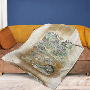 The Goonies Adventure Map Fleece Blanket