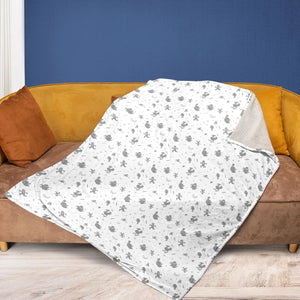 Final Fantasy Creatures Pattern Fleece Blanket
