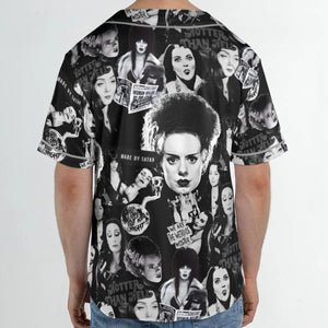 Horror Ladies Slay Collage Classic Horror Movies Unisex Baseball Jersey
