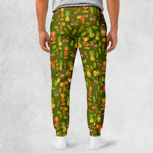 Tiki Masks Hula Luau Sweatpants