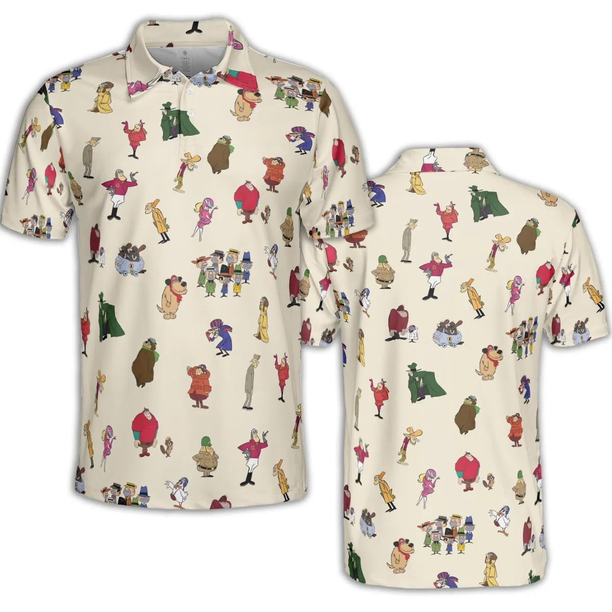 Wacky Races Characters AOP Men/Women Polo Shirt