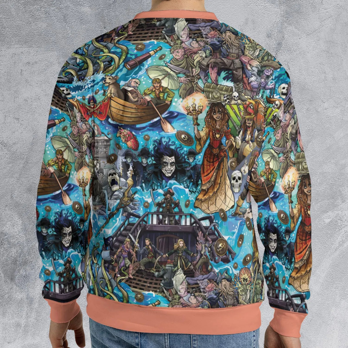 Travel And Fight Pirates of the Caribbean All-over Print Sweatshirt