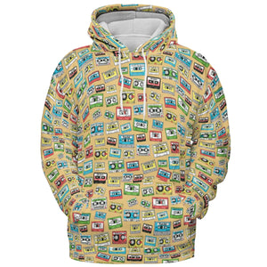 80s Playlist Pattern All-over Print Hoodie