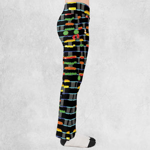 BurgerTime Arcade Game Flare Leggings