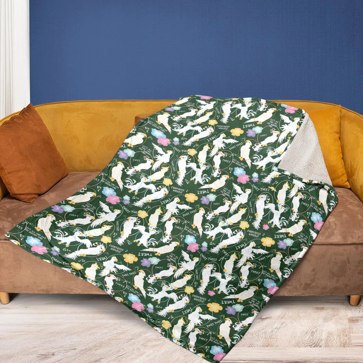 Tiki Room Showgirls Fleece Blanket