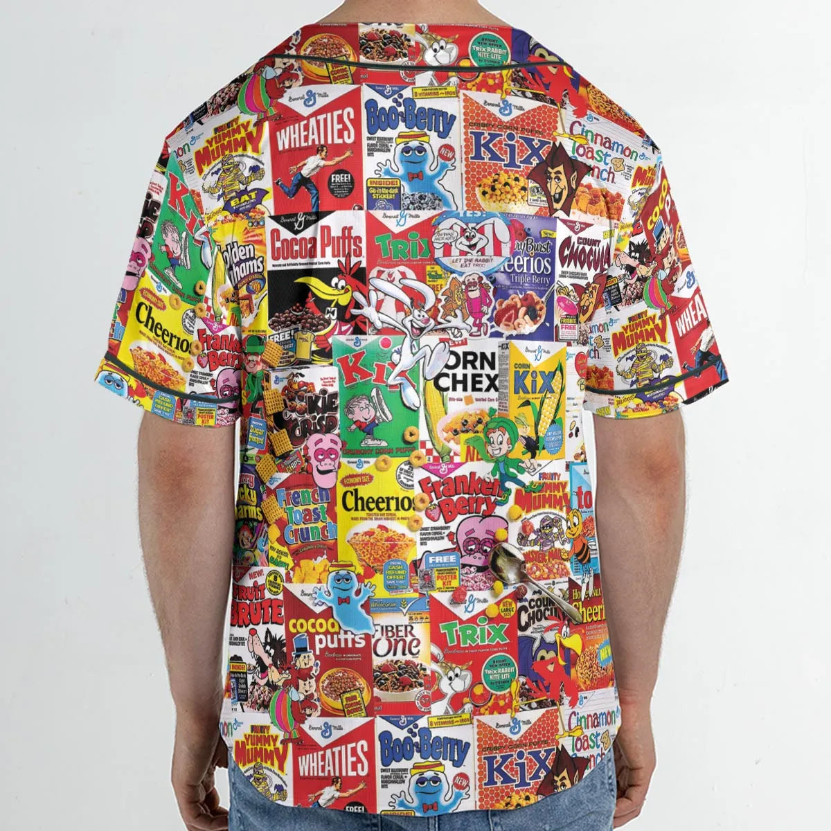 Popular Cereal Boxes Unisex Baseball Jersey