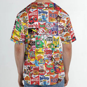 Popular Cereal Boxes Unisex Baseball Jersey