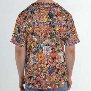Wrestling Hulk Hogan and Buddies Figures Unisex Baseball Jersey