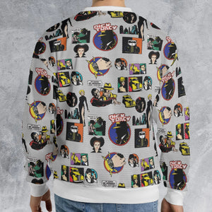 Vintage 90s Dick Tracy All-over Print Sweatshirt