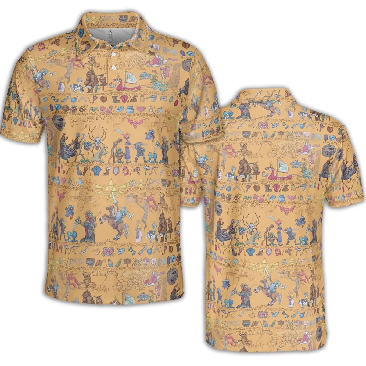 Link's Journey Tapestry The Legend Of Zelda AOP Men/Women Polo Shirt