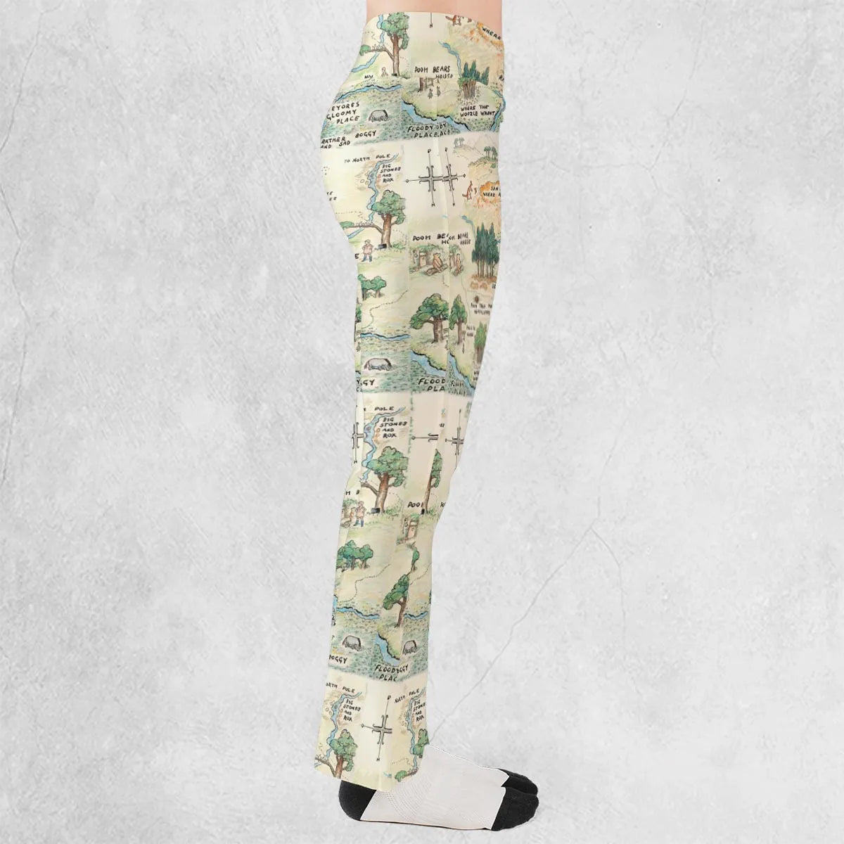 Hundred Acre Wood Map Flare Leggings