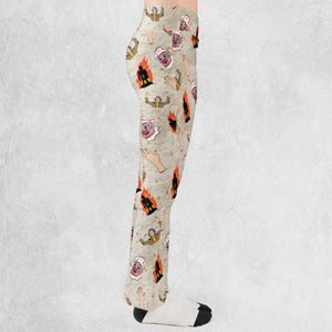 The Wicker Man Pattern Flare Leggings