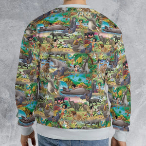 The Jungle Book Rudyard Kipling Seamless All-over Print Sweatshirt