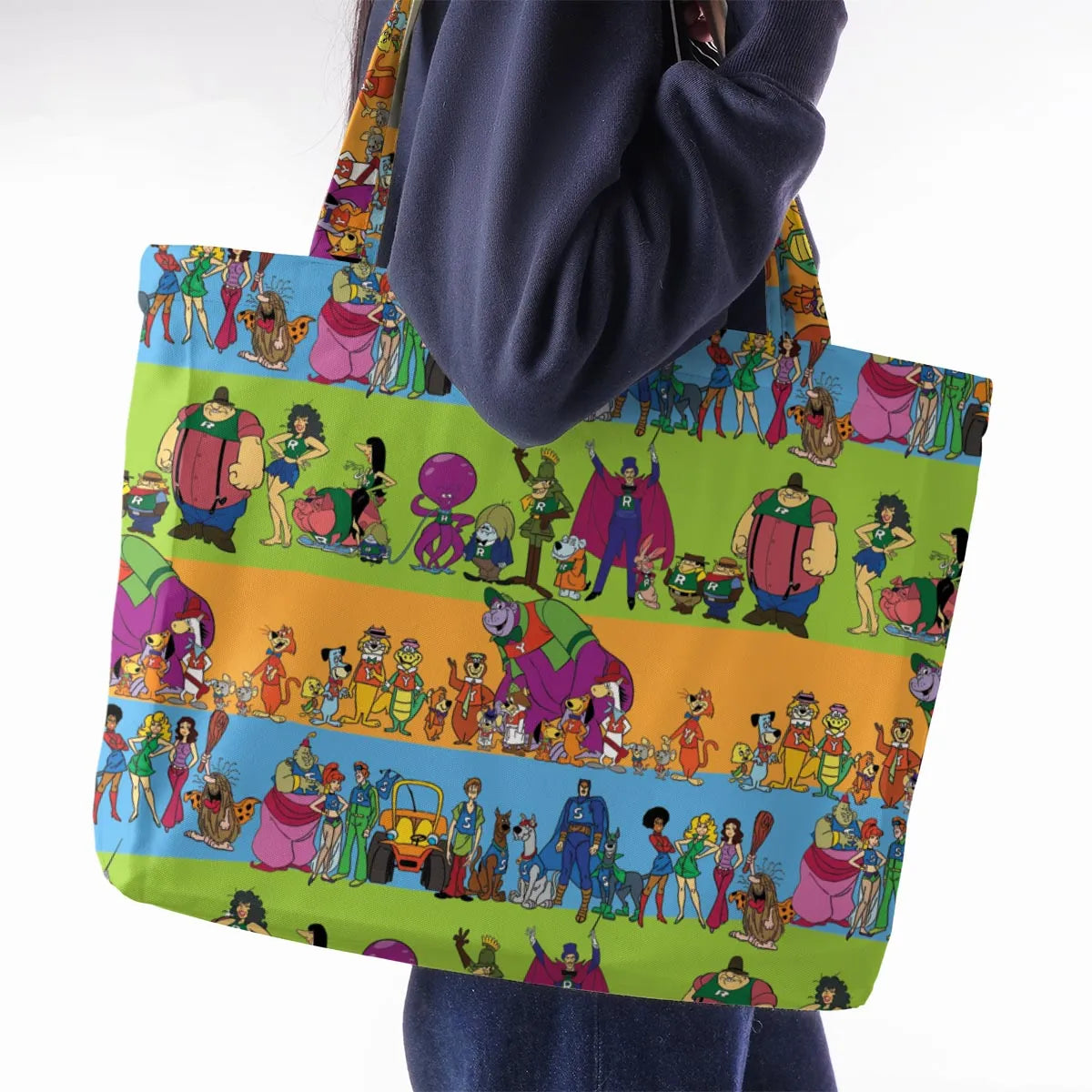 Yogi Yahooeys Scooby Doodies Really Rottens Laffalympics Large Tote Bag