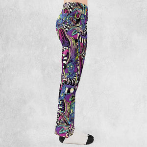 Stay Spooky Beetlejuice Flare Leggings