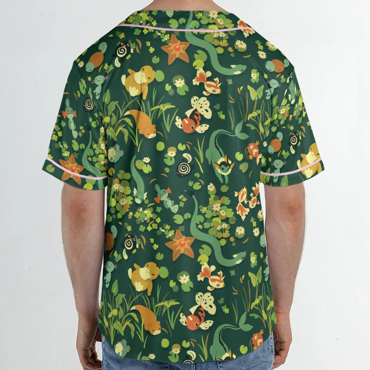 Under Water Type Pokemon Unisex Baseball Jersey