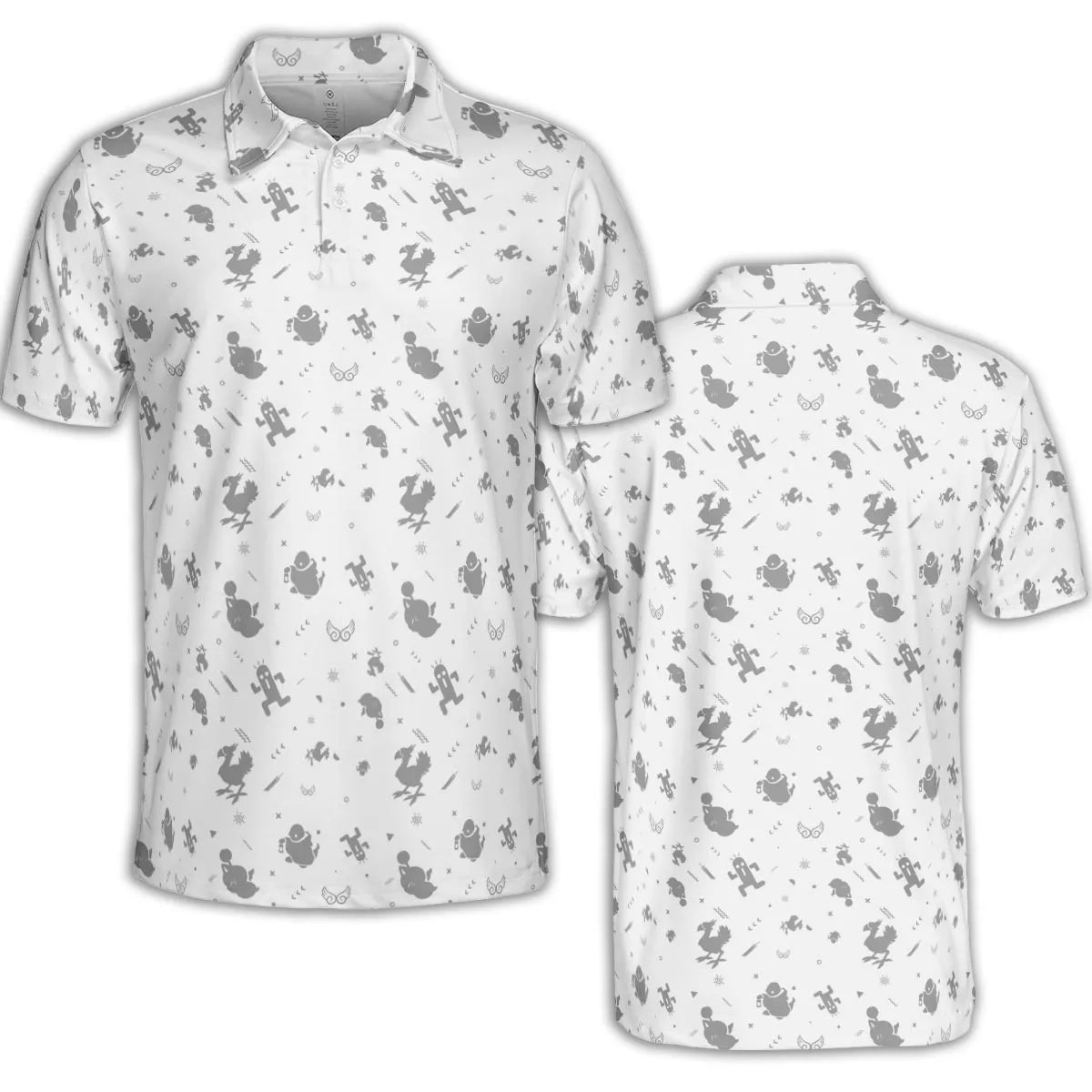 Final Fantasy Creatures Pattern AOP Men/Women Polo Shirt