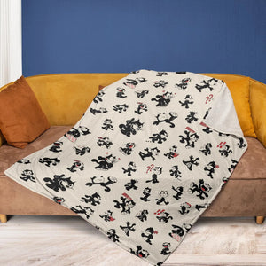 Felix The Cat Fleece Blanket
