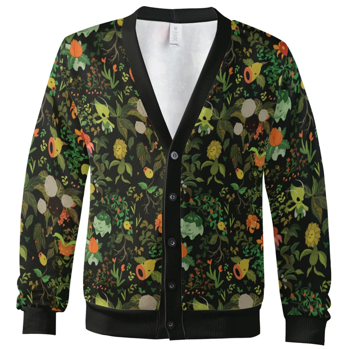 Grass Pokemon Patterns Cardigan