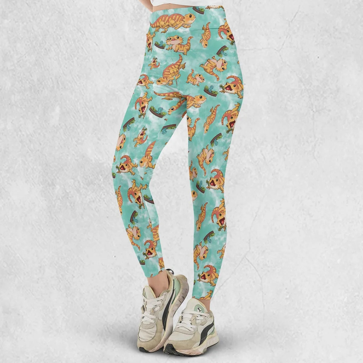 Bearded Dragon Pattern Legging