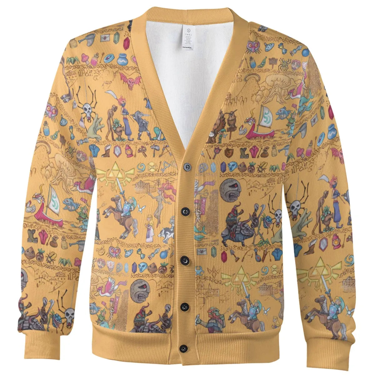 Link's Journey Tapestry The Legend Of Zelda Cardigan