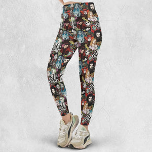 Tim Burton Characters Halloween Legging