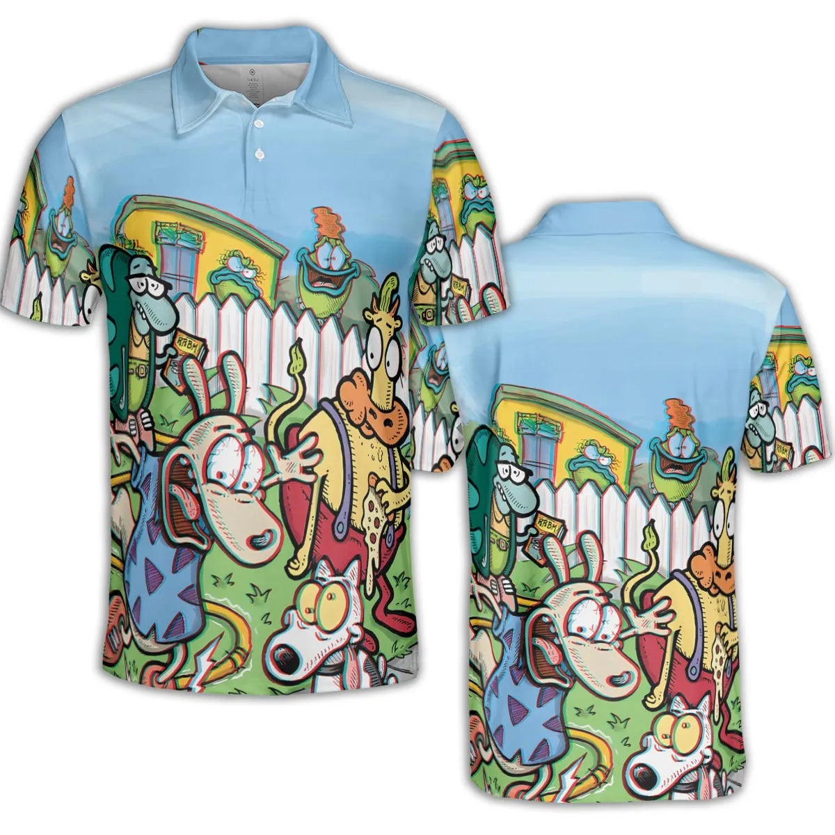 Spunky Style Rocko's Modern Life AOP Men/Women Polo Shirt
