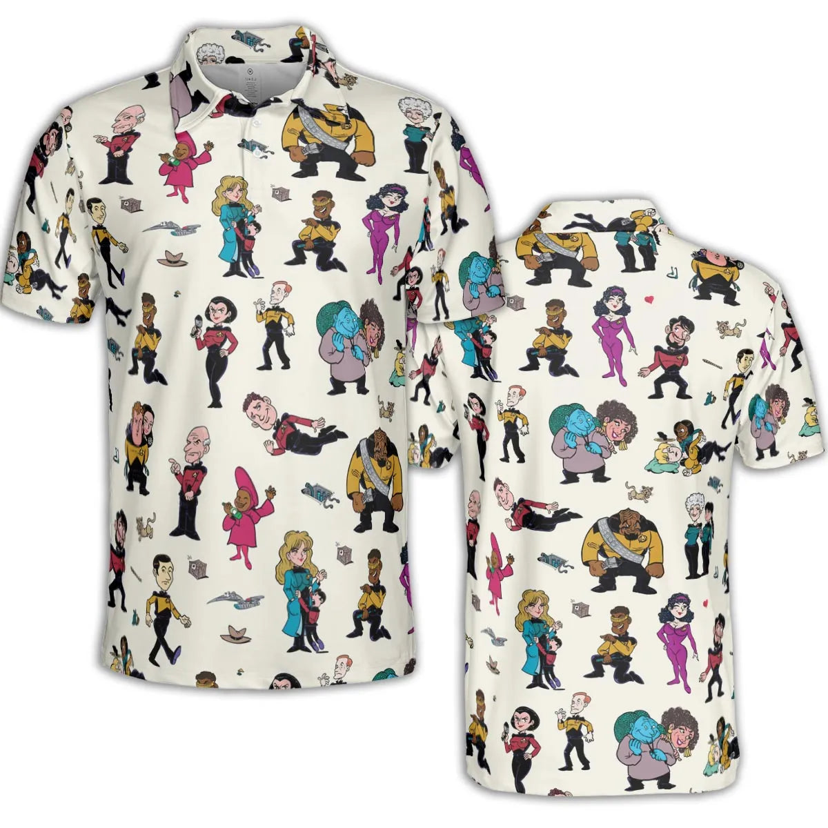 Star Trek TNG Tribute AOP Men/Women Polo Shirt