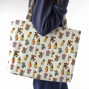 Snorky Fleegle Drooper Bingo The Banana Splits Large Tote Bag