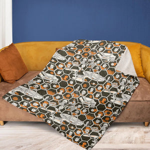 TrekToon Star Trek Hive Pattern Fleece Blanket
